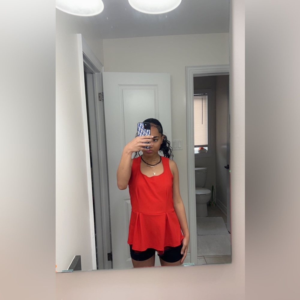 Charlotte russe pink/orange blouse
